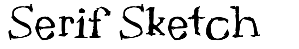 Serif Sketch font preview